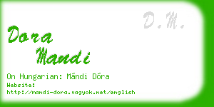 dora mandi business card